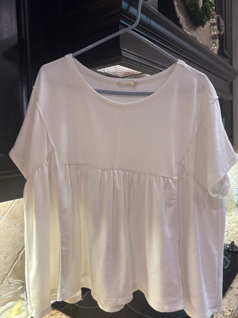 Altar'd State White Flowy Shirt